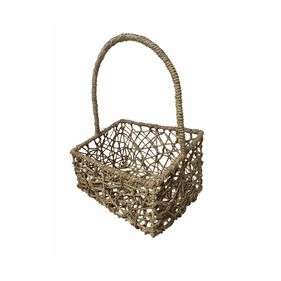 Rectangle Slanting Basket with Handle